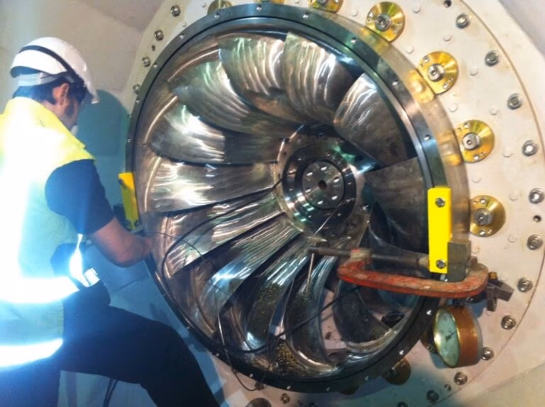 Site Installation of Turbine Runner