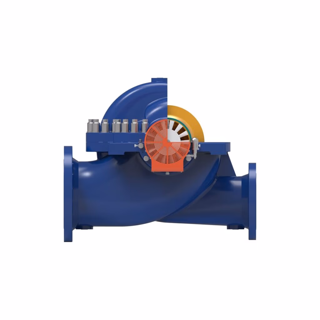 Gabbioneta Pumps® Termomeccanica Pompe AXD BB1 type API 610 Centrifugal Pump product - end cut-away view
