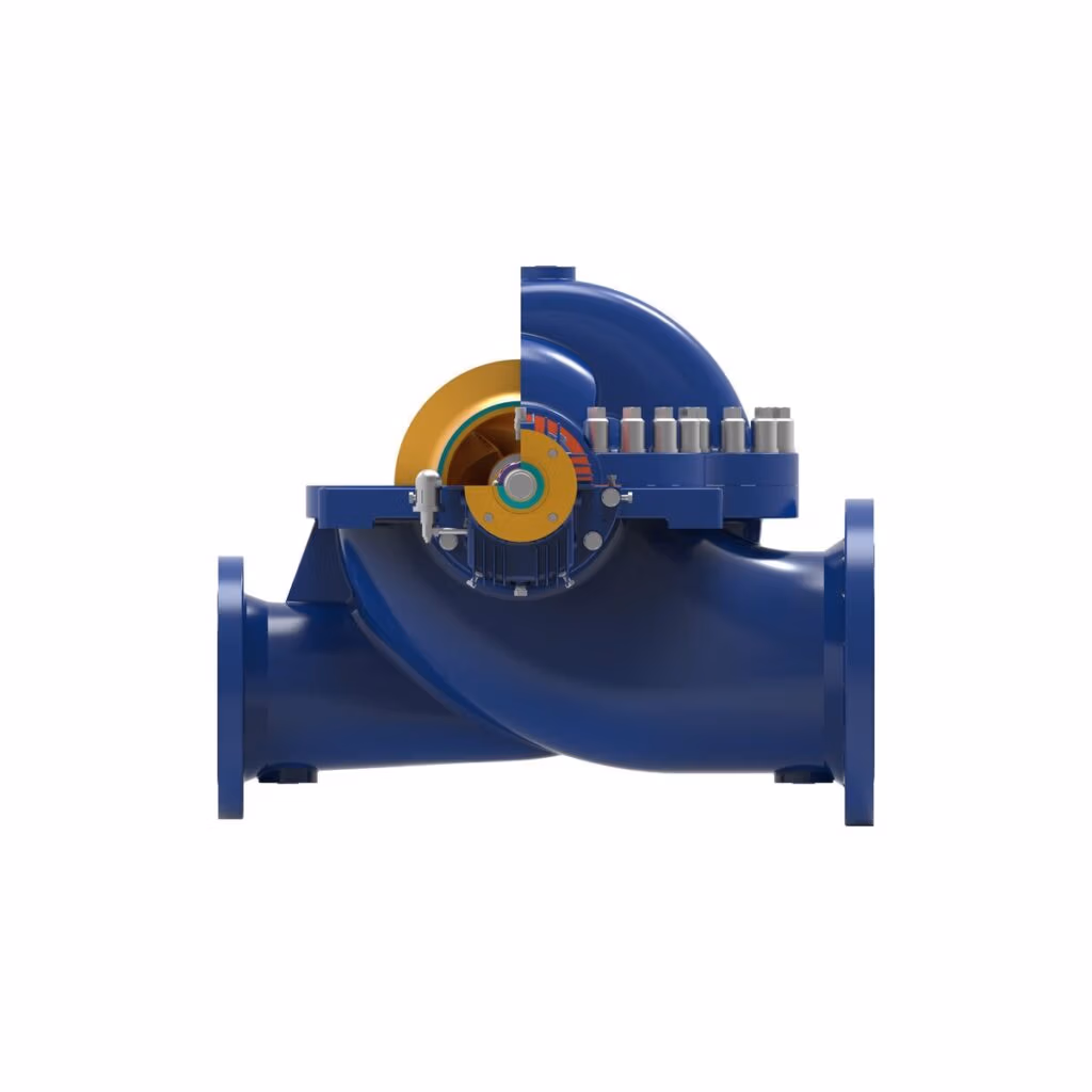 Gabbioneta Pumps® Termomeccanica Pompe AXD BB1 type API 610 Centrifugal Pump product - end cut-away view