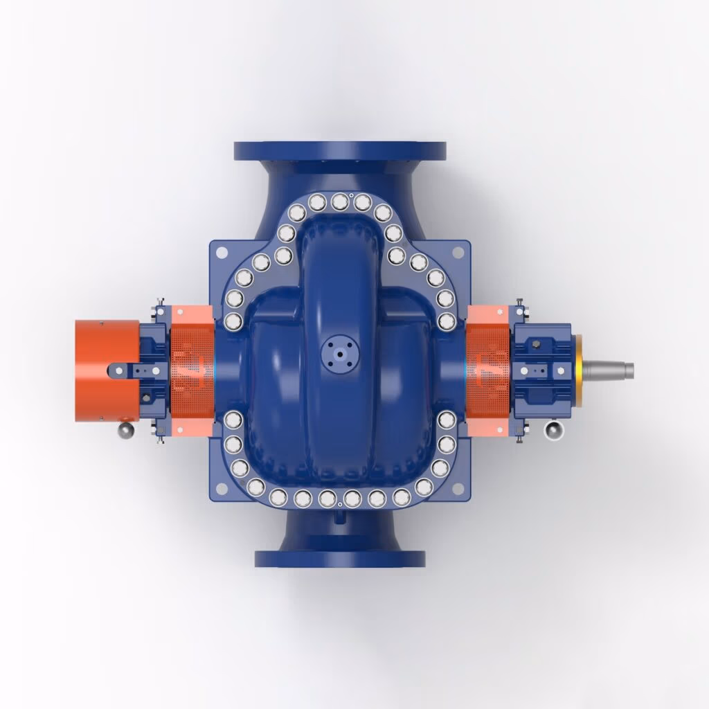 Gabbioneta Pumps® Termomeccanica Pompe AXD BB1 type API 610 Centrifugal Pump product - top view