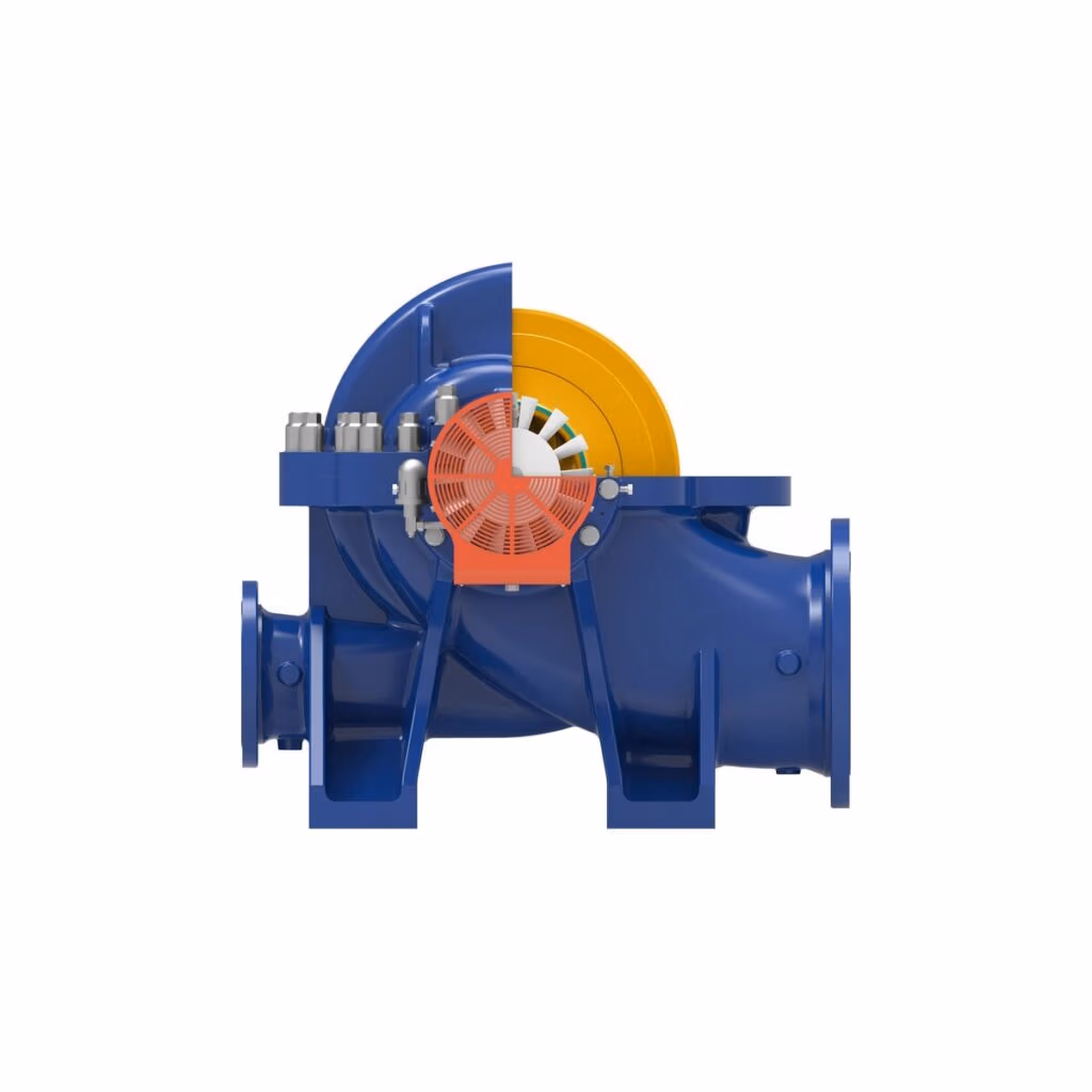 Gabbioneta Pumps® Termomeccanica Pompe DD BB1 Type API 610 Centrifugal Pump product - side cut-away view