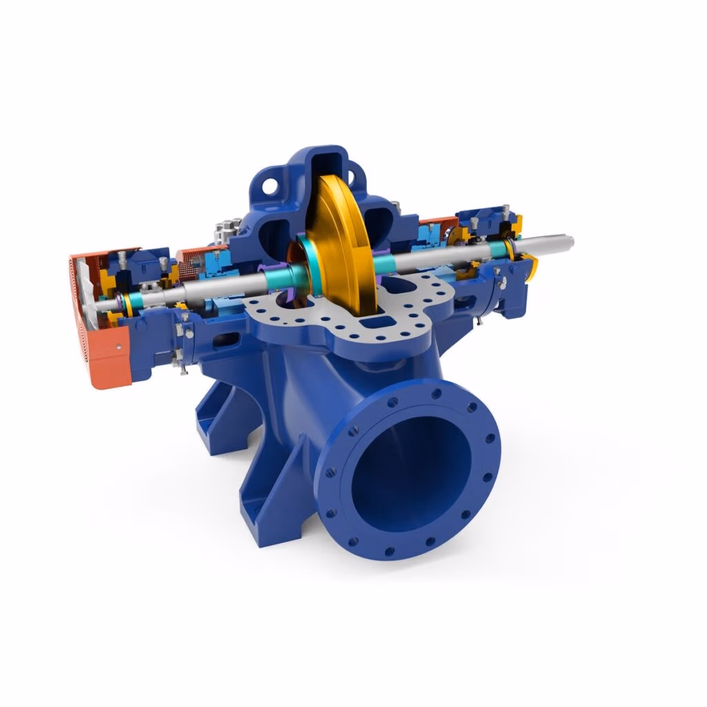 Gabbioneta Pumps® Termomeccanica Pompe DD BB1 Type API 610 Centrifugal Pump product - angled cut-away view