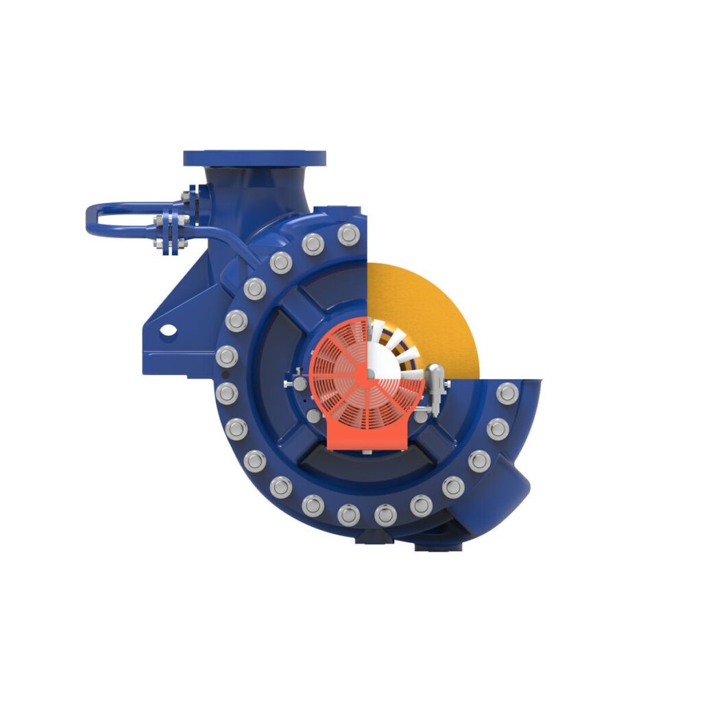 Gabbioneta Pumps® Termomeccanica Pompe DH & DDH BB2 Type API 610 Centrifugal Pump product - end cut-away view