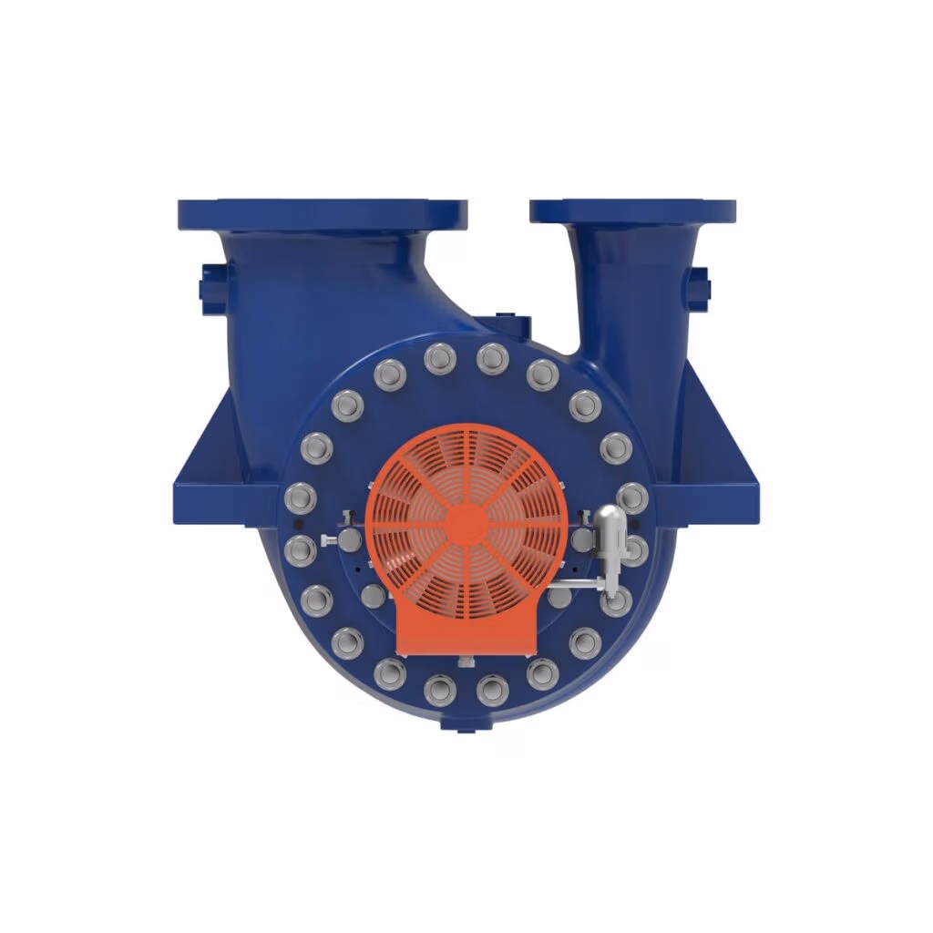 Gabbioneta Pumps® Termomeccanica Pompe DSA BB2 Type API 610 Centrifugal Pump product - end view