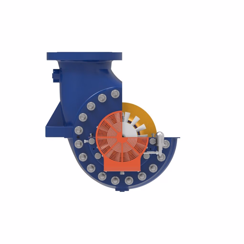 Gabbioneta Pumps® Termomeccanica Pompe DSA BB2 Type API 610 Centrifugal Pump product - end cut-away view
