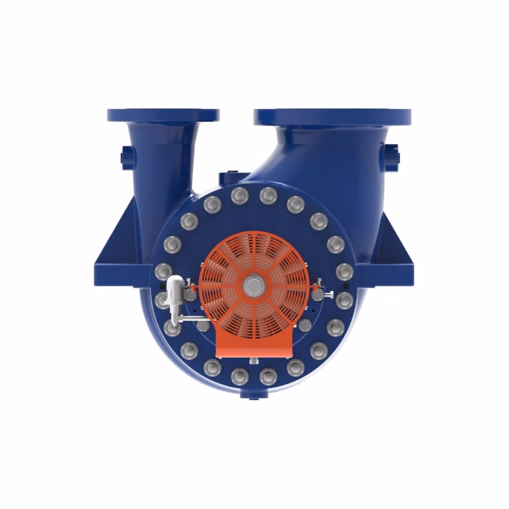 Gabbioneta Pumps® Termomeccanica Pompe DSA BB2 Type API 610 Centrifugal Pump product - end view