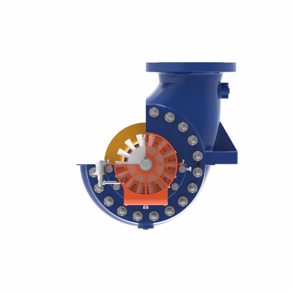 Gabbioneta Pumps® Termomeccanica Pompe DSA BB2 Type API 610 Centrifugal Pump product - end cut-away view