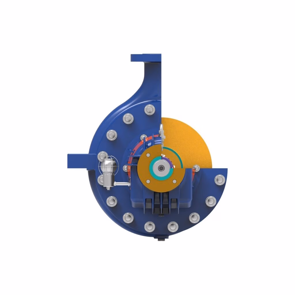 Gabbioneta Pumps® Termomeccanica Pompe R OH2 type API 610 Centrifugal Pump product - end cut-away view