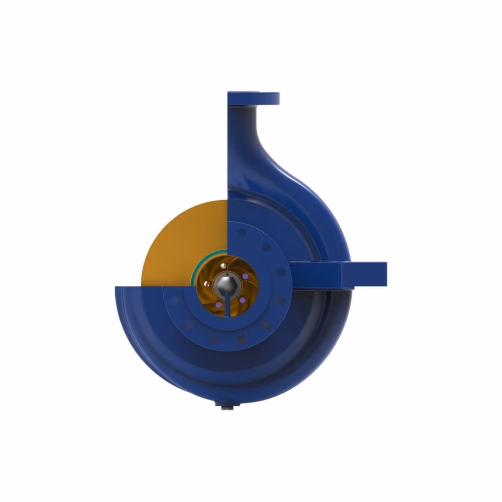 Gabbioneta Pumps® Termomeccanica Pompe R OH2 type API 610 Centrifugal Pump product - end cut-away view