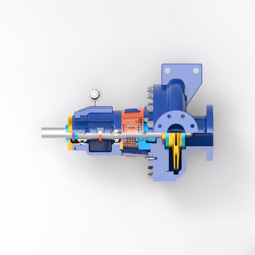 Gabbioneta Pumps® Termomeccanica Pompe R OH2 type API 610 Centrifugal Pump product - side cut-away view