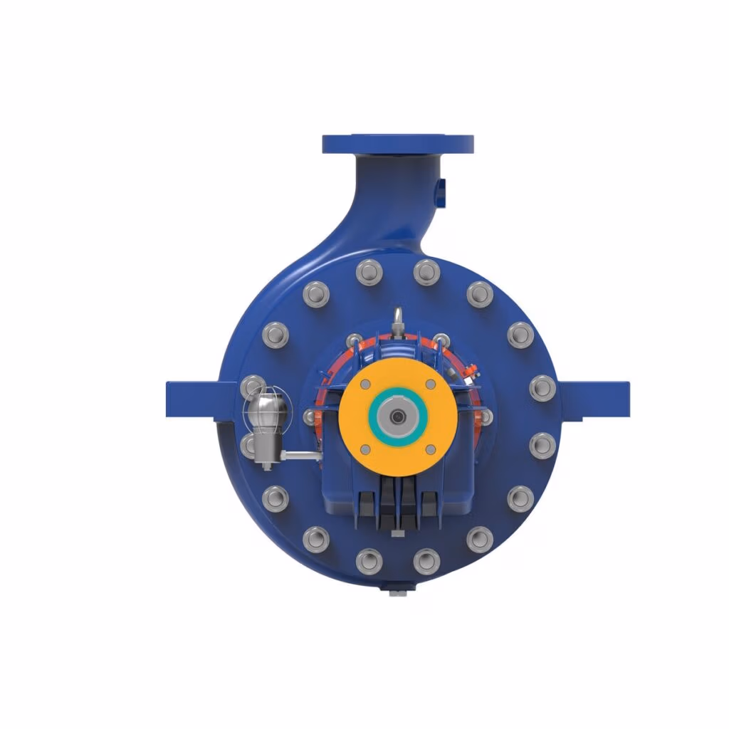 Gabbioneta Pumps® Termomeccanica Pompe R OH2 type API 610 Centrifugal Pump product - end view