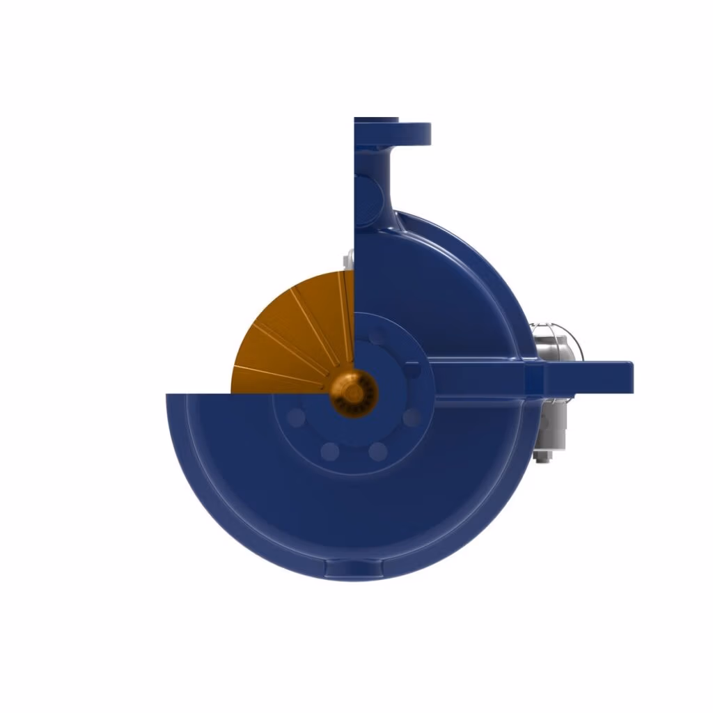 Gabbioneta Pumps® Termomeccanica Pompe RL OH2 type API 610 Centrifugal Pump product - end cut-away view
