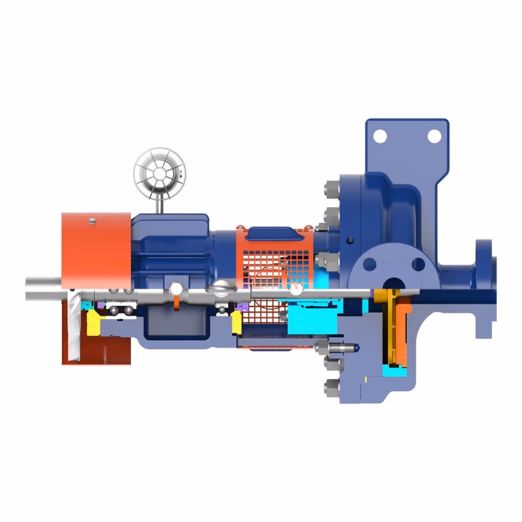 Gabbioneta Pumps® Termomeccanica Pompe RL OH2 type API 610 Centrifugal Pump product - side cut-away view