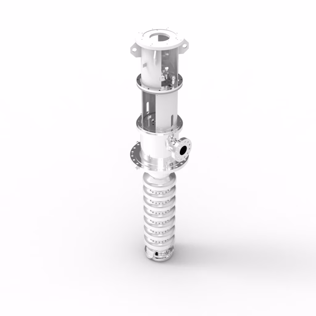 Gabbioneta Pumps® VBN & VBN-DS VS1 & VS6 type API 610 Centrifugal Pump product - angle view