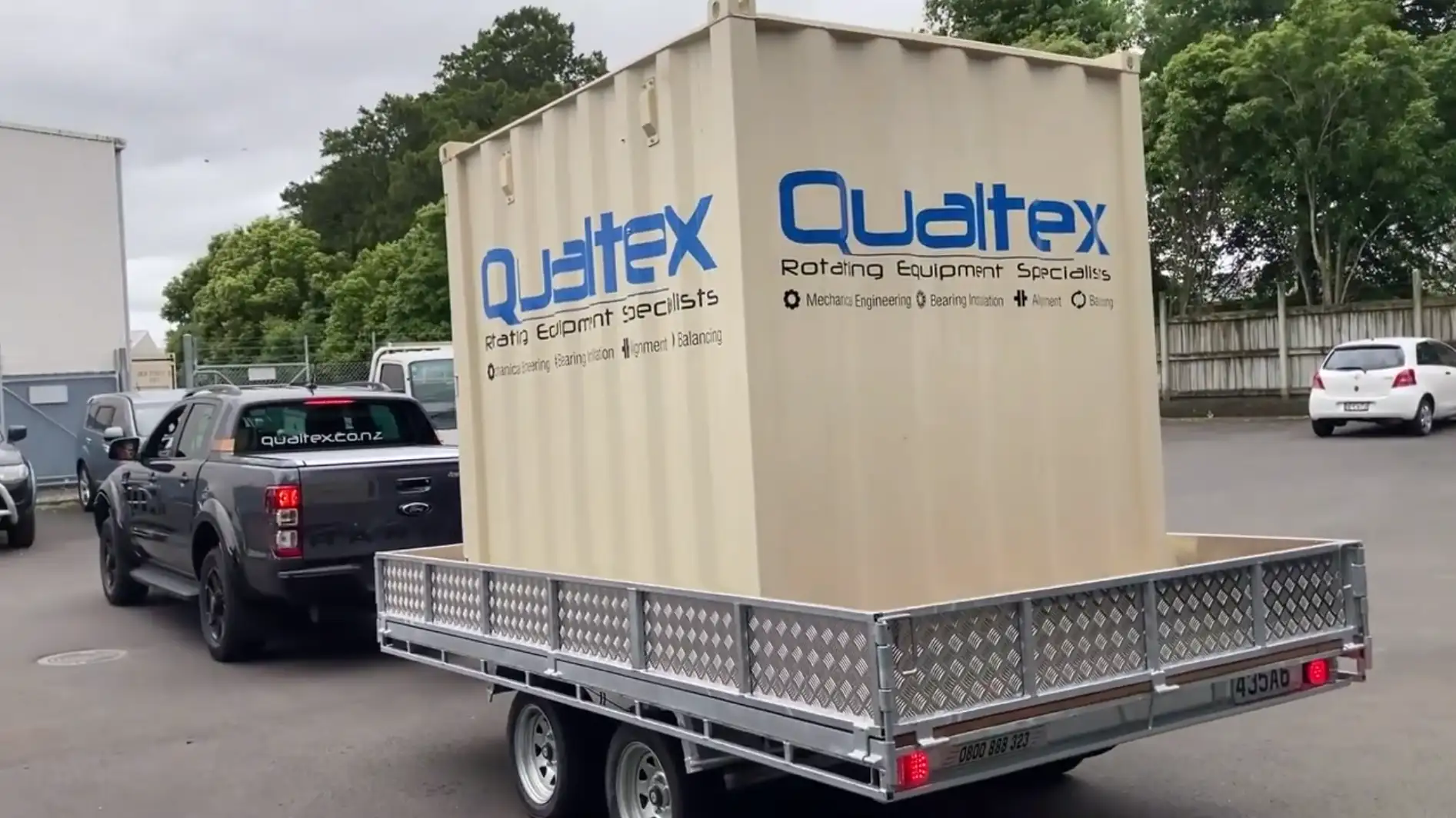 Qualtex Containerised site workshop moving out video thumbnail
